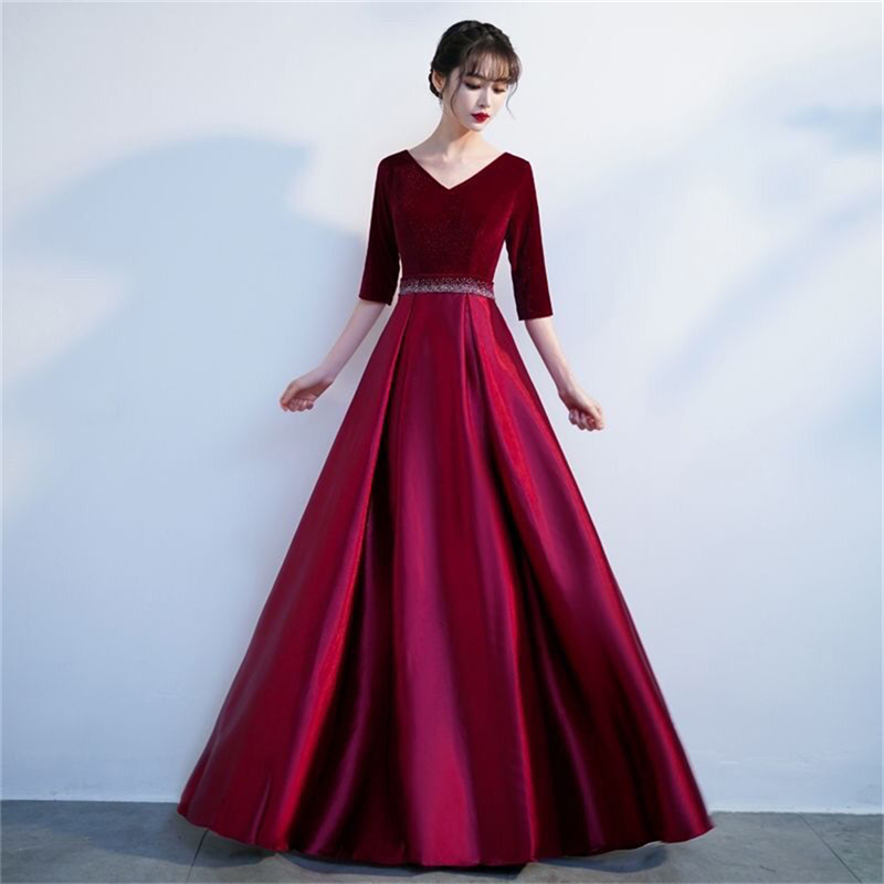 Woman Formal Wear - Vestido coral longo estilo universitário, vestidos