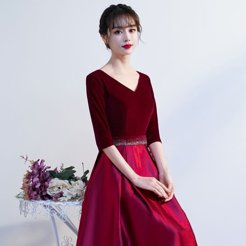 Vestido coral longo estilo uni - Woman Formal Wear avaliação e preço