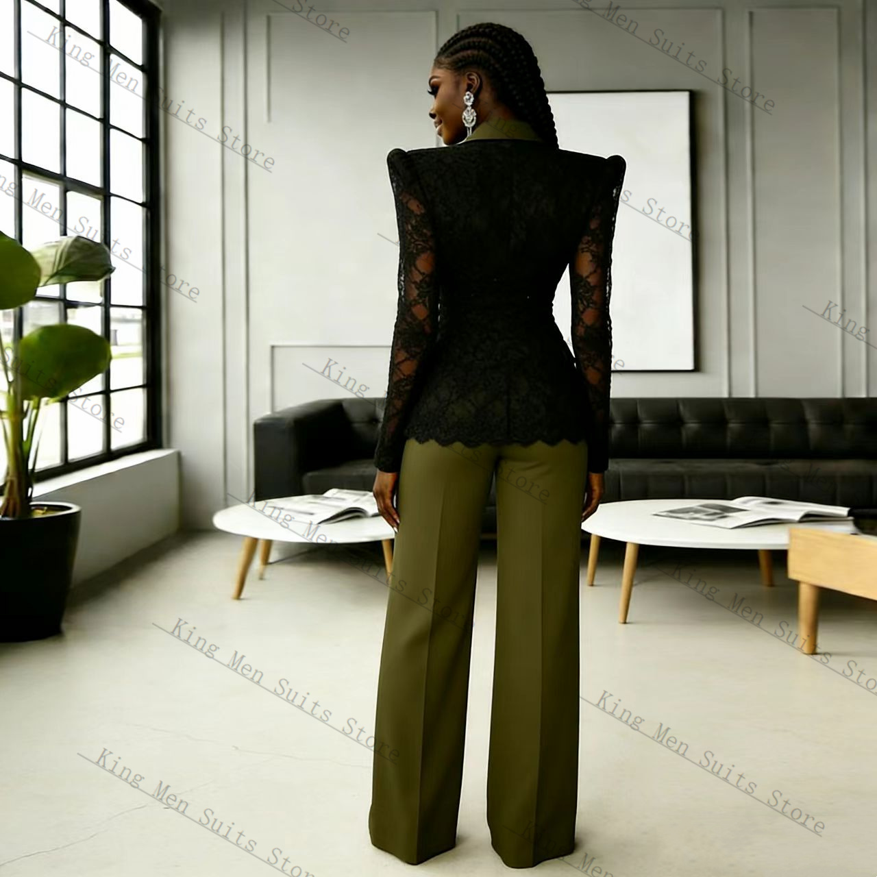 Conjunto Feminino de Renda Ver - Women'S Formal Wear For Wedding Guest avaliação e preço