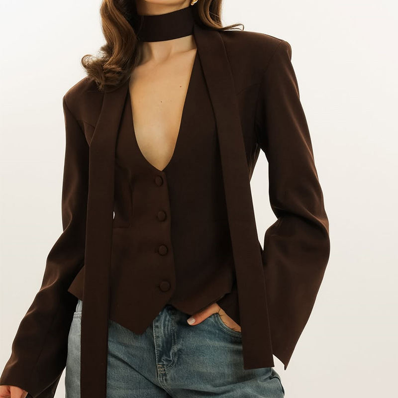 Outono feminino terno 1 peça b - Women'S Formal Wear For Wedding Guest avaliação e preço