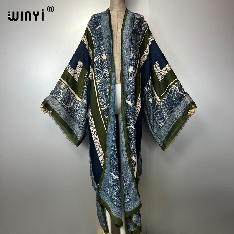 Winyi boêmio quimono impressão - Young Women'S Formal Wear avaliação e preço