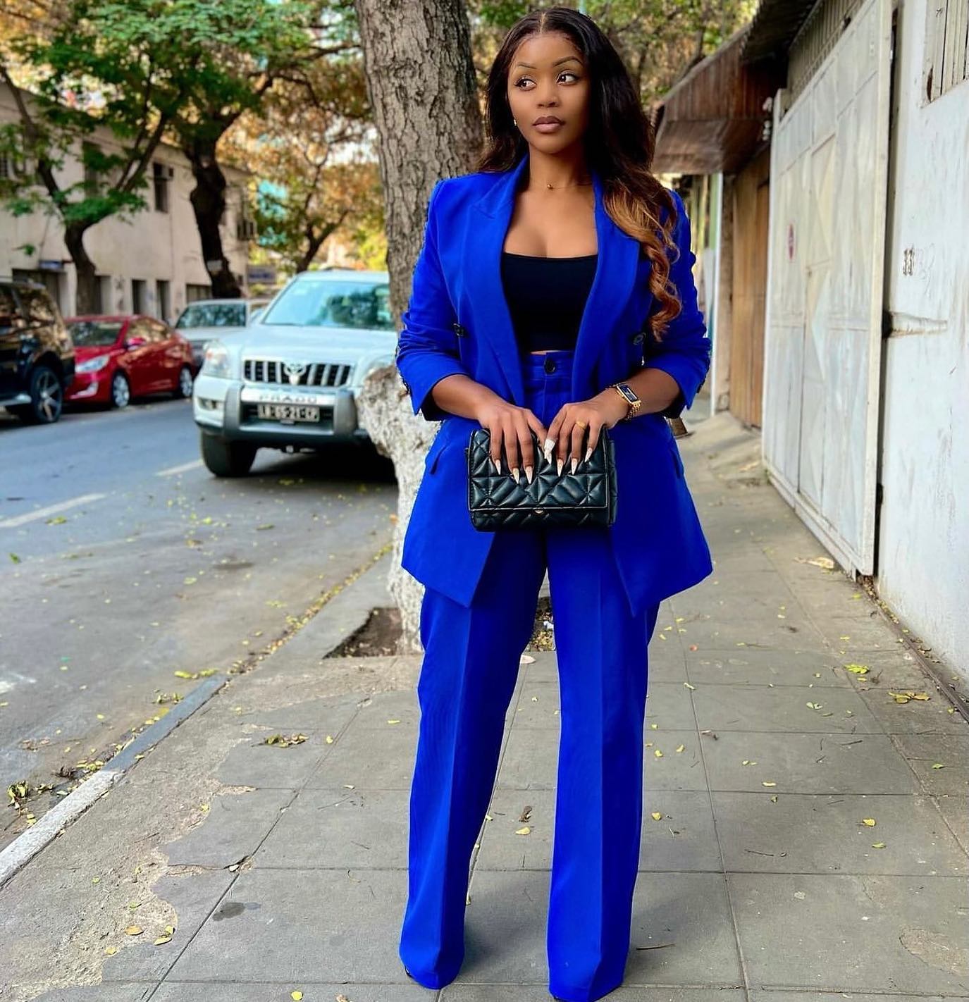 Azul real calças femininas ter - Women'S Formal Wear Plus Size avaliação e preço